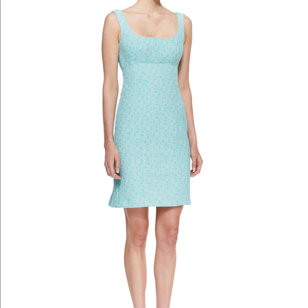 Nanette Lepore Demure Dress Turquoise Size 8